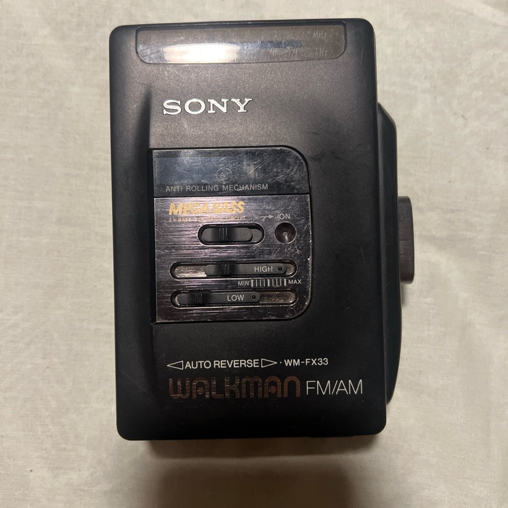 Sony Black Walkman WM-FX33 Cassette Player